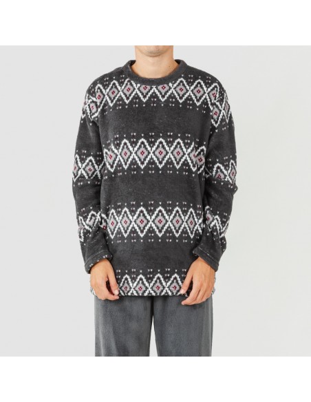 Pijama coral hombre Andros gris