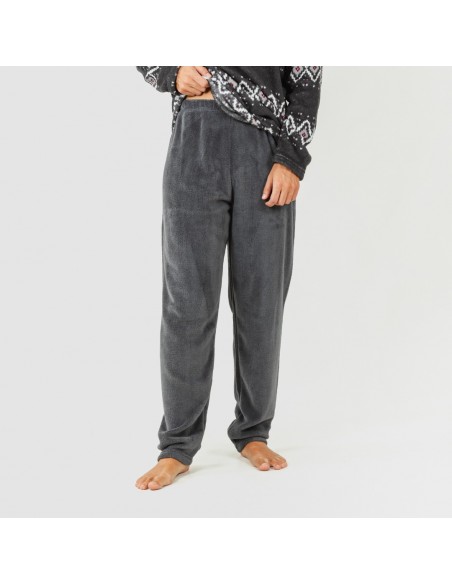 Pijama coral hombre Andros gris