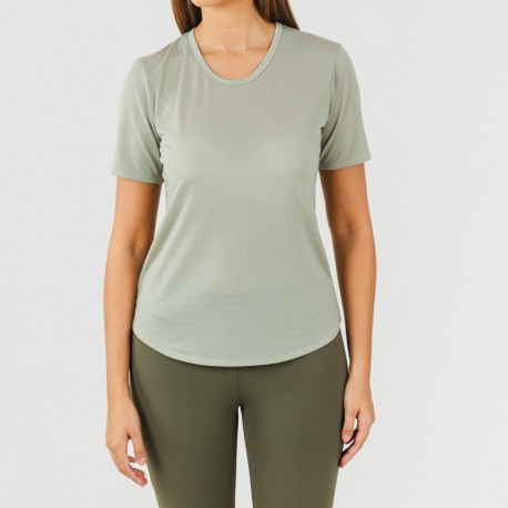 Conjunto deportivo legging largo mujer verde hoja/cacería