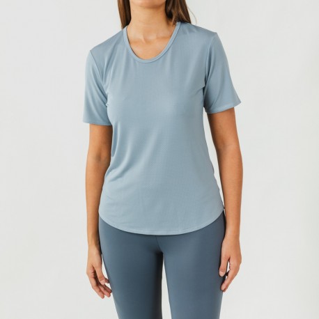 Conjunto deportivo legging largo mujer indigo claro/oscuro