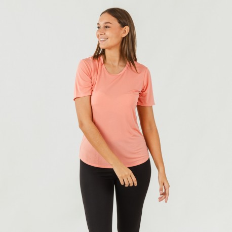 Conjunto deportivo legging largo mujer naranja/negro