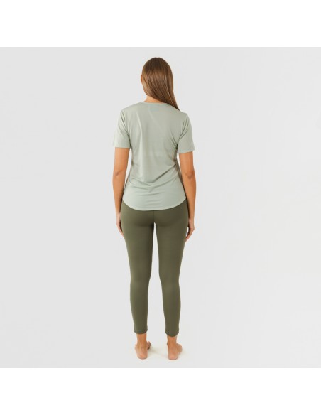 Conjunto deportivo leggings largo mujer verde hoja/cacería ropa-deporte-mujer
