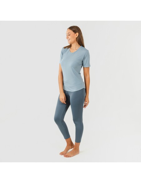 Conjunto deportivo legging largo mujer indigo claro/oscuro Conjunto deportivo legging largo mujer indigo claro/oscuro