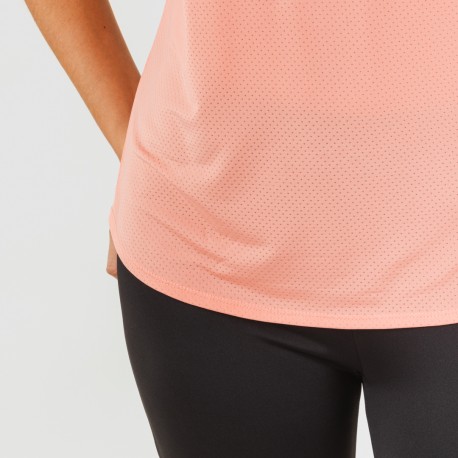 Conjunto deportivo legging largo mujer naranja/negro
