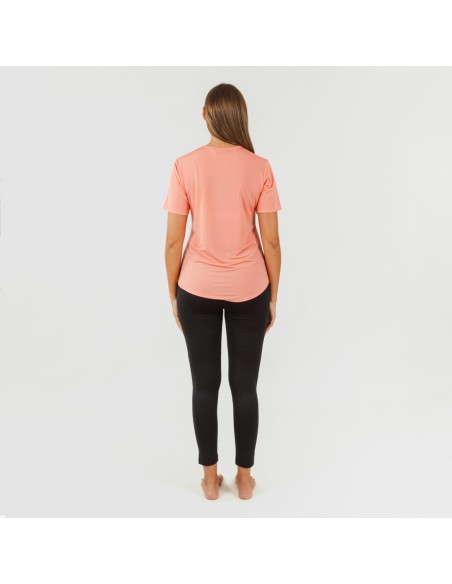 Conjunto deportivo legging largo mujer naranja/negro Conjunto deportivo legging largo mujer naranja/negro