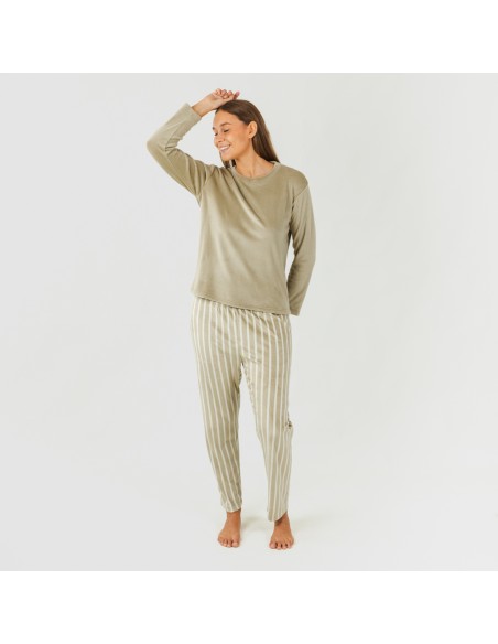 Pijama terciopelo Raya Marsella pijamas-mujer
