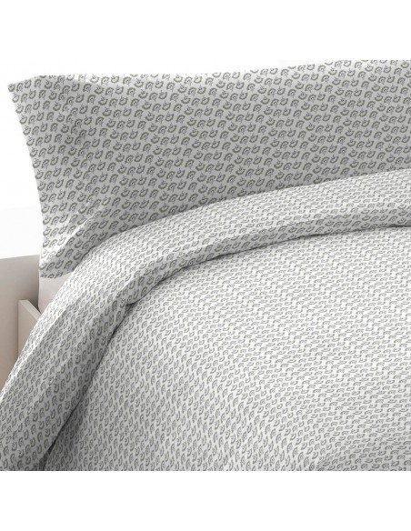 Funda nórdica algodón percal Diana verde tiffany Funda nórdica algodón percal Diana verde tiffany