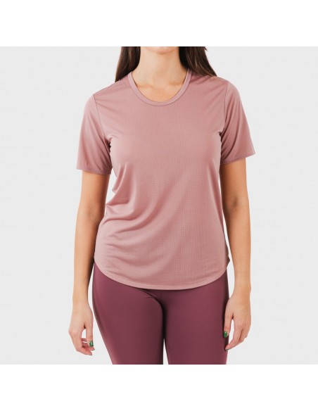 Conjunto deportivo leggings largo mujer malva - berenjena Conjunto deportivo leggings largo mujer malva - berenjena