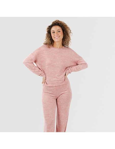Pijama angorina marsala pijamas-mujer