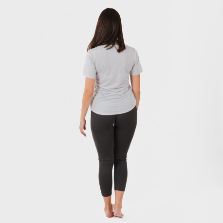 Conjunto deportivo leggings largo mujer gris perla - marengo