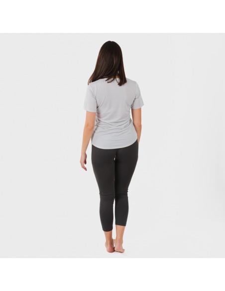 Conjunto deportivo leggings largo mujer gris perla - marengo Conjunto deportivo leggings largo mujer gris perla - marengo