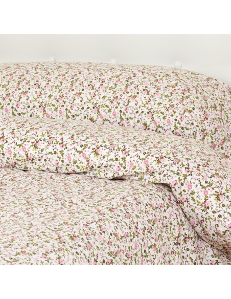 Funda nórdica algodón Pia rosa