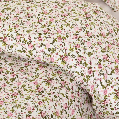 Funda nórdica algodón Pia rosa