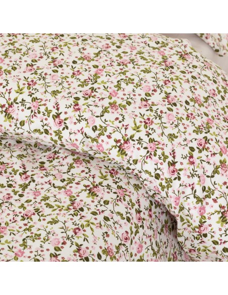 Funda nórdica algodón Pia rosa
