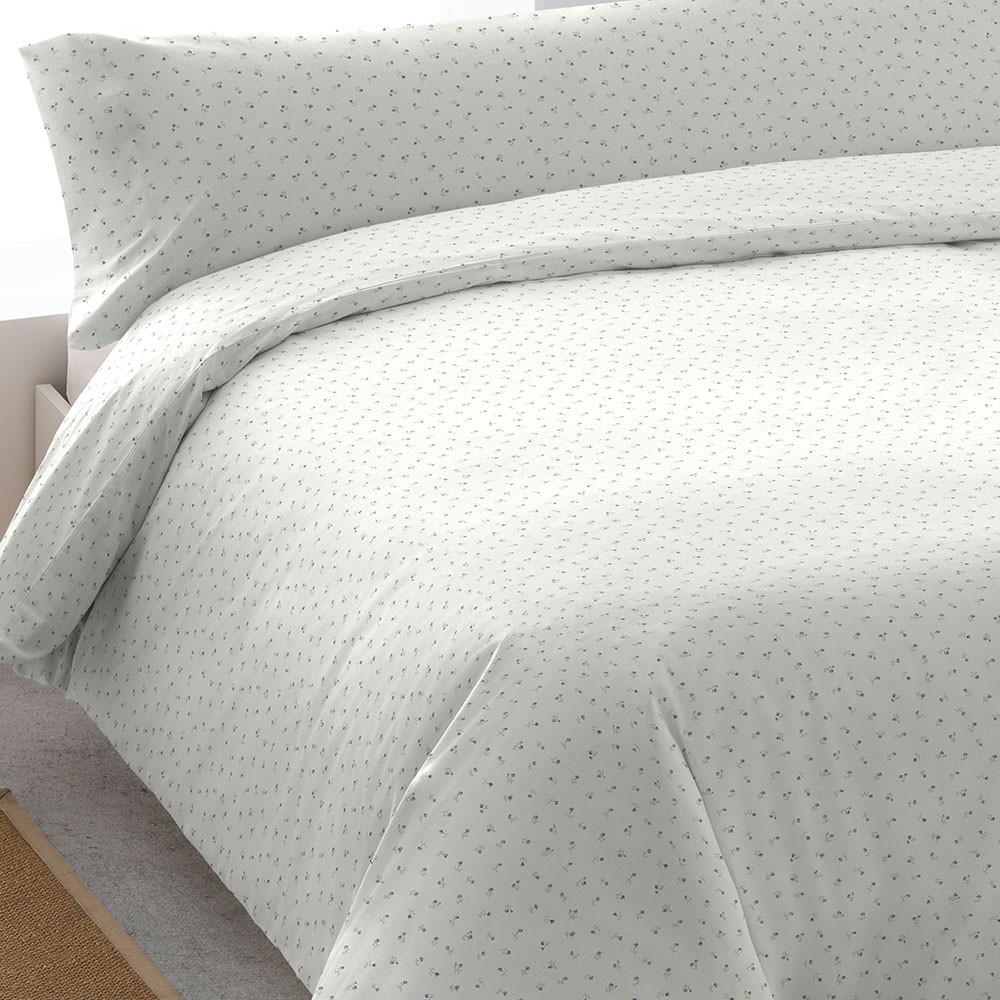 Funda Nordica Con Pliegues Cama 135cm y 150cm 6 Piezas Color Blanco