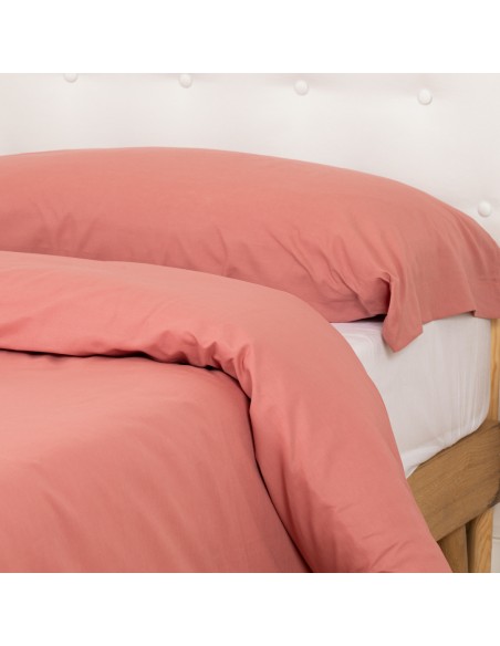 Funda nórdica algodón percal lisa