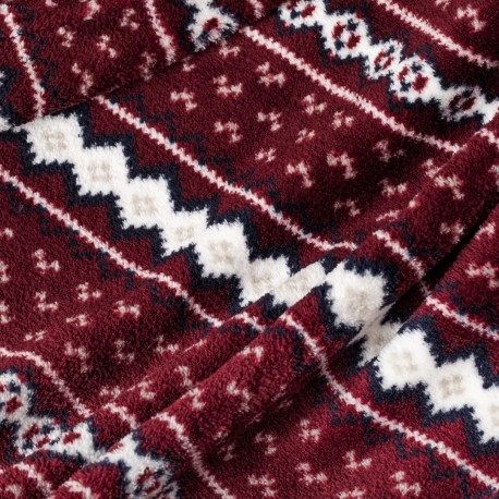 Manta coral Cronos burdeos