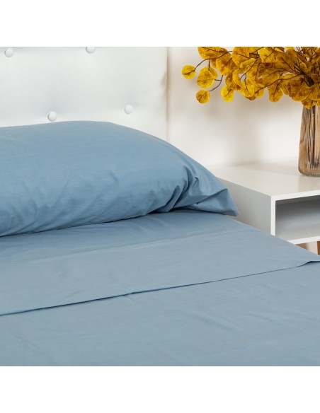 Juego de sábanas algodón Percal lisa Juego de sábanas algodón Percal lisa
