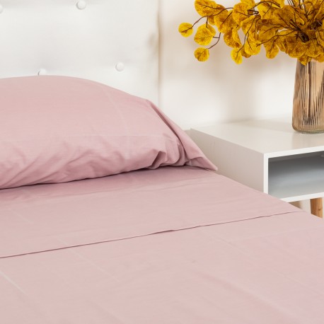 Juego de sábanas algodón Friends rosa Medidas sábanas Cama 90cm