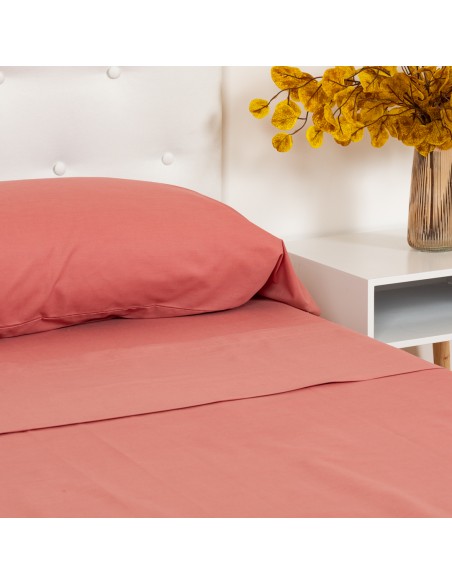 Juego de sábanas algodón Percal lisa Juego de sábanas algodón Percal lisa