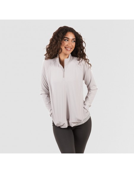 Sudadera gris cremallera mujer deals