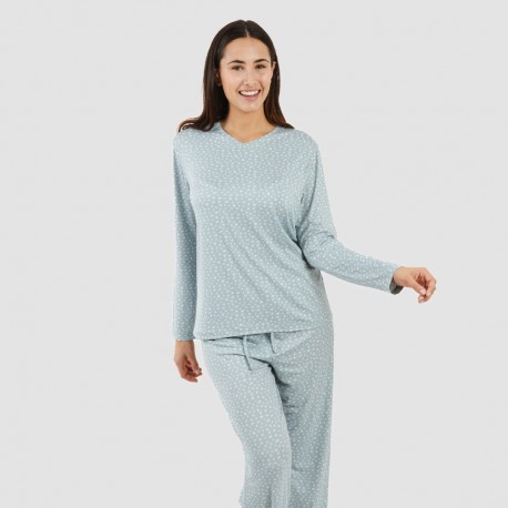 Pijama largo mujer soft Anita indigo pijamas-largos-mujer