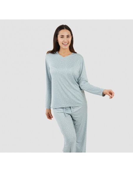 Pijama largo mujer soft Anita indigo Pijama largo mujer soft Anita indigo