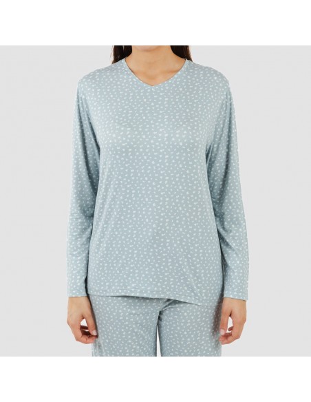 Pijama largo mujer soft Anita indigo Pijama largo mujer soft Anita indigo