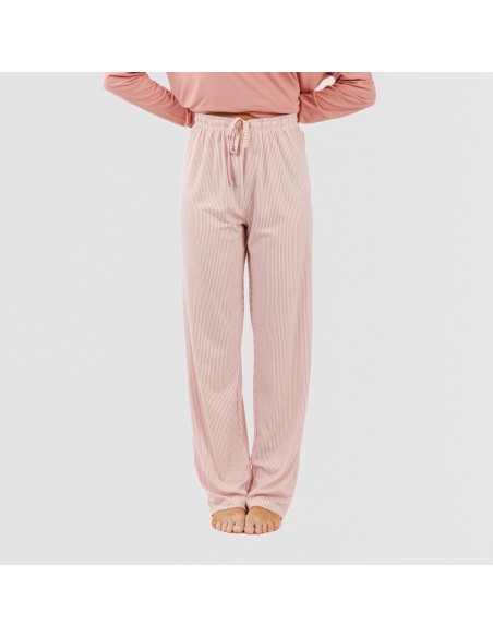 Pijama largo mujer soft Raya Aliena marsala Pijama largo mujer soft Raya Aliena marsala