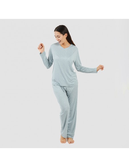 Pijama largo mujer soft Anita indigo Pijama largo mujer soft Anita indigo