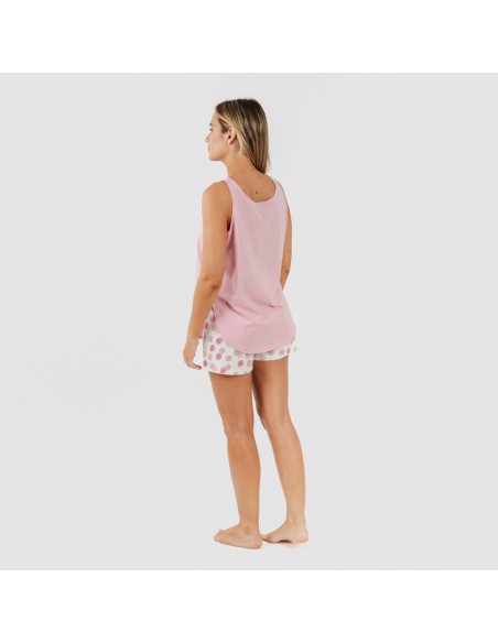 Pijama corto algodón Graciela rosa pijamas-cortos-mujer