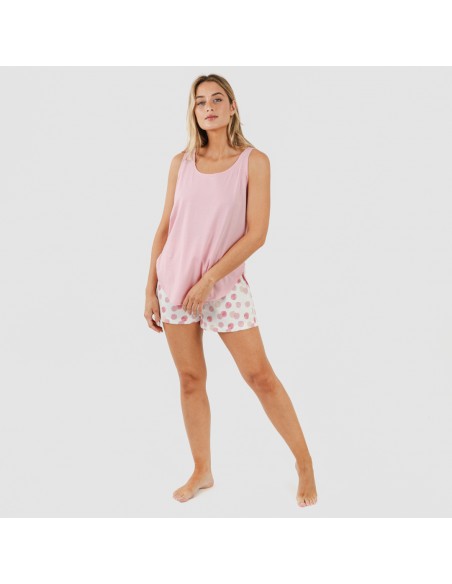 Pijama corto algodón Graciela rosa pijamas-cortos-mujer