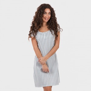 Blusón algodón Raya Anne verde azulado 2
