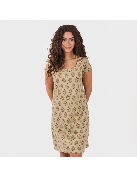 Blusón algodón Denisa verde Blusón algodón Denisa verde