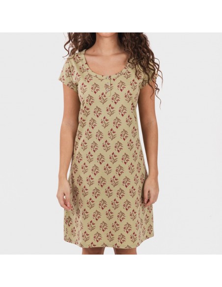 Blusón algodón Denisa verde Blusón algodón Denisa verde