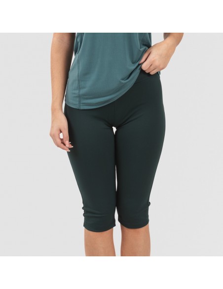 Conjunto deportivo leggings corto mujer verde botella Conjunto deportivo leggings corto mujer verde botella