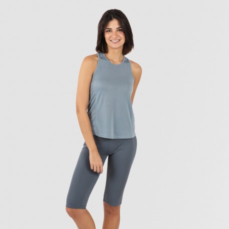 Conjunto deportivo leggings corto mujer indigo claro - oscuro ropa-deporte-mujer