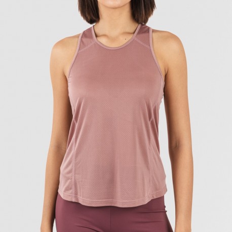 Conjunto deportivo leggings corto mujer malva - berenjena