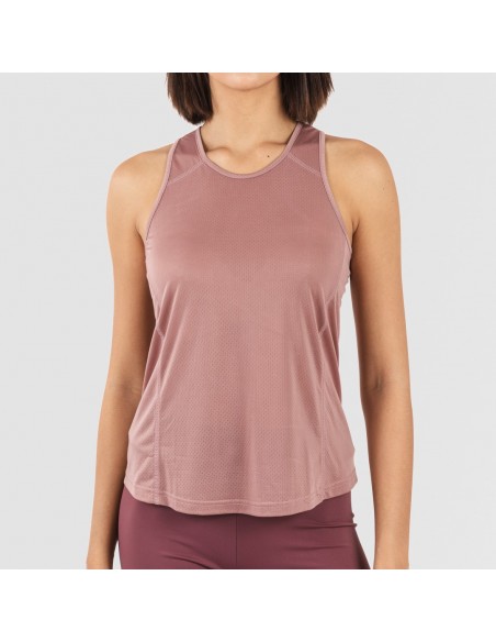 Conjunto deportivo leggings corto mujer malva - berenjena Conjunto deportivo leggings corto mujer malva - berenjena