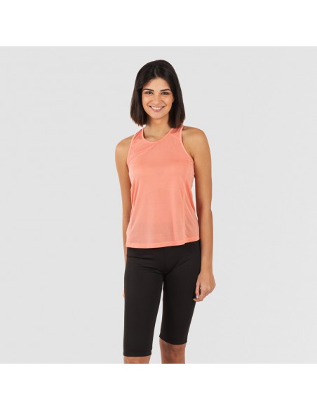Conjunto deportivo leggings corto mujer naranja - negro Conjunto deportivo leggings corto mujer naranja - negro