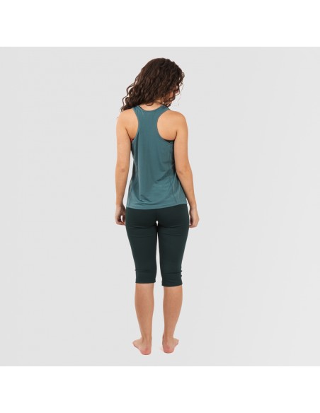 Conjunto deportivo leggings corto mujer verde botella Conjunto deportivo leggings corto mujer verde botella