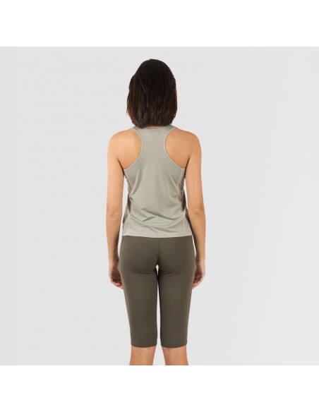 Conjunto deportivo leggings corto mujer verde hoja - verde cacería