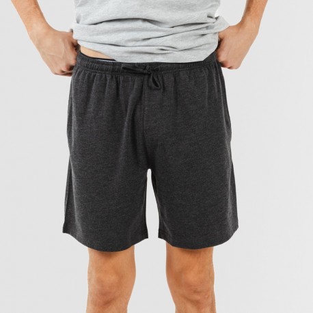 Pijama corto hombre con botones perla - marengo