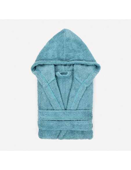 Albornoz liso agua marina 450gr Niños Albornoz liso agua marina 450gr Niños