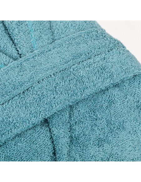 Albornoz liso agua marina 450gr Niños Albornoz liso agua marina 450gr Niños