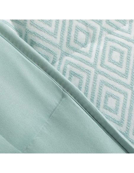 Colcha jacquard chenilla Andres verde tiffany - 120gr Colcha jacquard chenilla Andres verde tiffany - 120gr