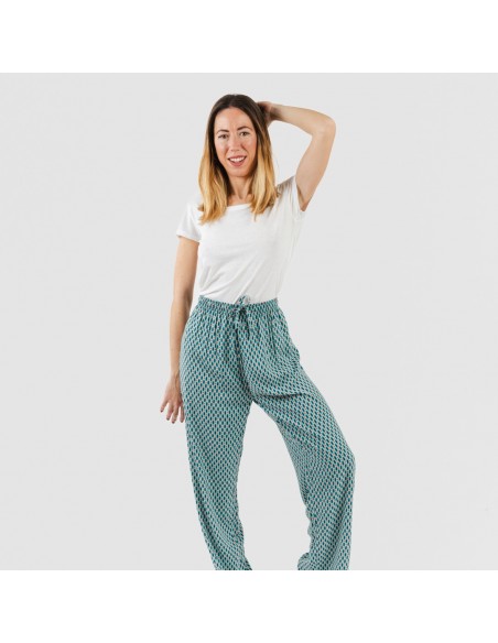 Pantalón viscosa Dueña azul Pantalón viscosa Dueña azul