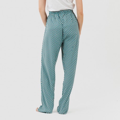 Pantalón viscosa Dueña azul