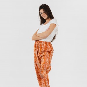 Pantalón viscosa Sole teja 2