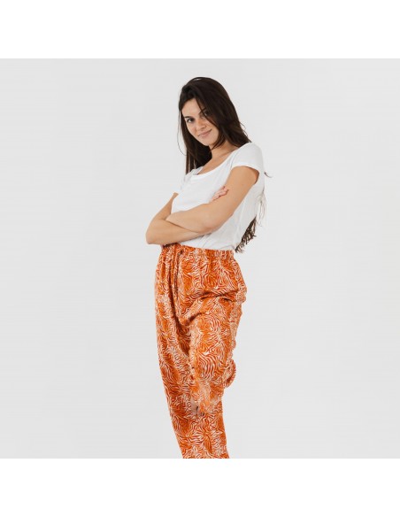 Pantalón viscosa Sole teja pantalones-comodos-mujer